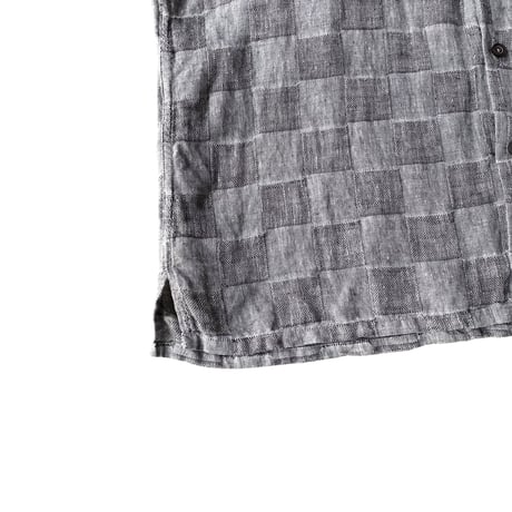 2000's Checker patterned linen shirt