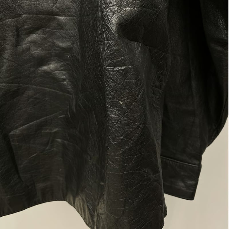 レザーシャツ Mサイズ 黒 ma17_82998243-2dce-43ea-88f6-
