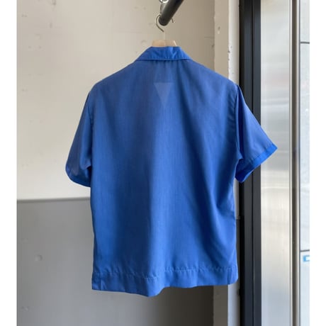 1960's〜 "Brittons" Switching fabric design short sleeve shirt