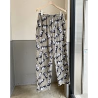 PIG Pattern relaxing pants with Pocket