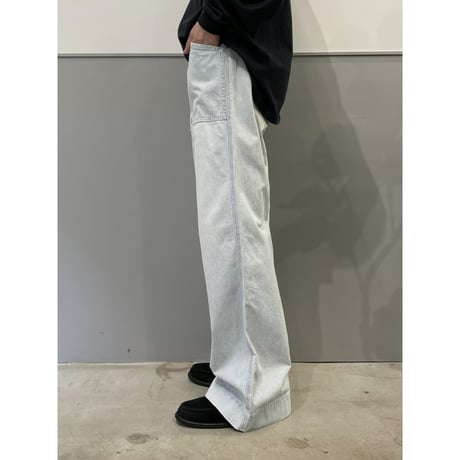 2000's "LAUREN JEANS" Wide silhouette denim sailor pants