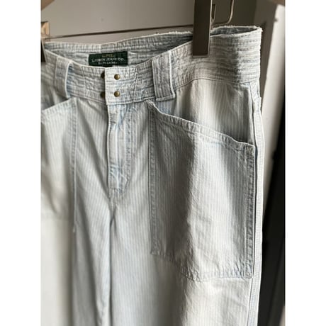 2000's "LAUREN JEANS" Wide silhouette denim sailor pants