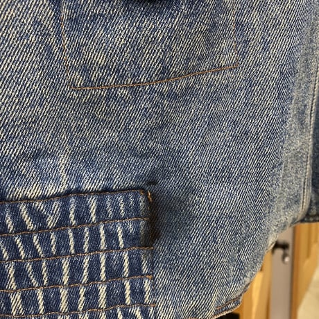 1980's-1990's "TOGETHER" Leather Switching Design Denim Jacket