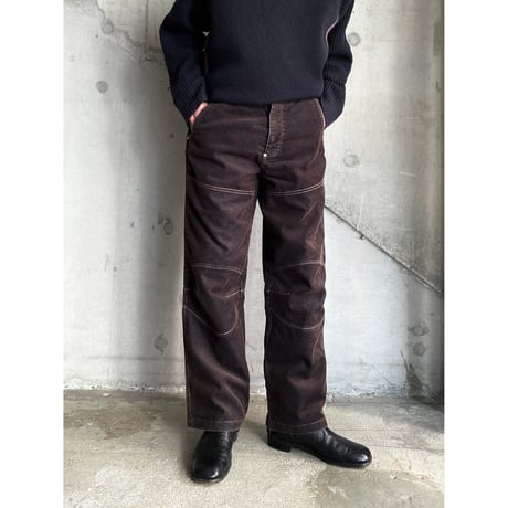 2000's Switching design corduroy pants