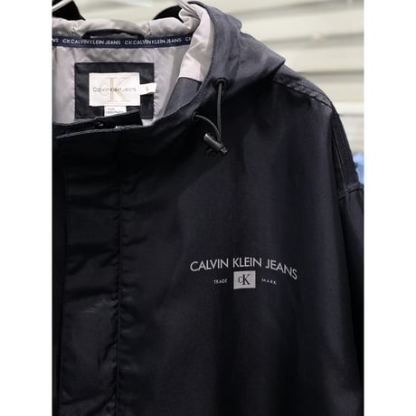 1990's-2000's "Calvin Klein Jeans" Nylon Shell Hooded Jacket