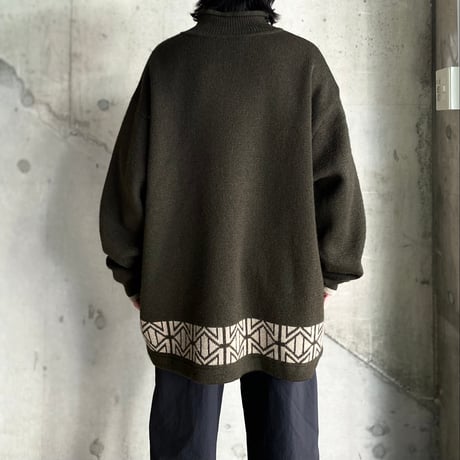 1990's-2000's "THE NORTH FACE" Rollneck wool knit sweater