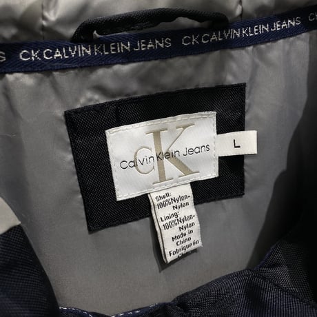 1990's-2000's "Calvin Klein Jeans" Nylon Shell Hooded Jacket