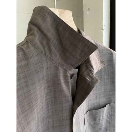 1990's "Calvin Klein" Plaid patterned open collar shirt