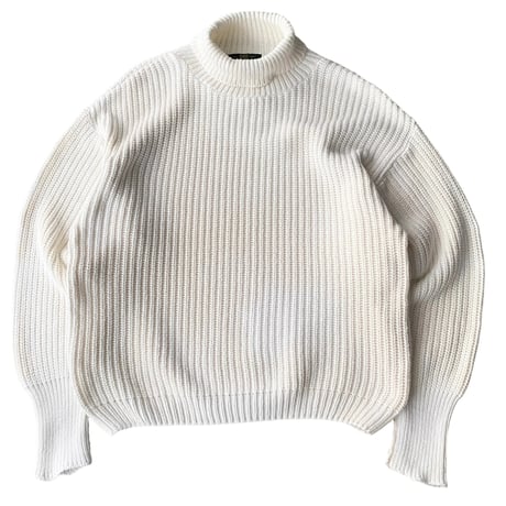 1990's "ORVIS" Turtle necked cotton knit sweater