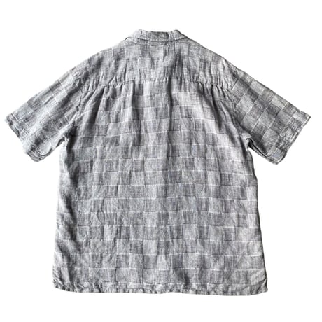 2000's Checker patterned linen shirt