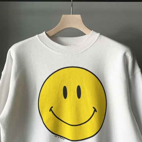 1990's-2000's Smiley face printed sweat shirt
