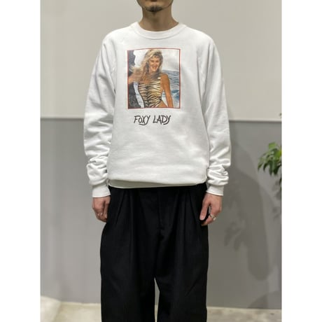 1990's "FOXY LADY" Raglan sleeve sweat shirt