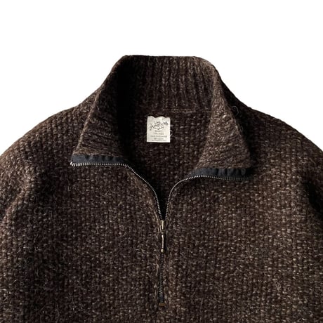 1990's Half zip Ecuador wool knit sweater