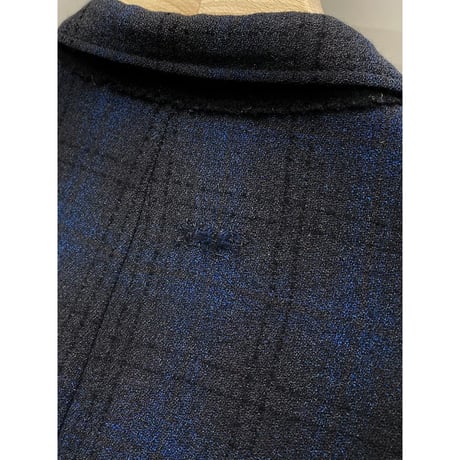 1960's Ombre plaid wool tailored jacket