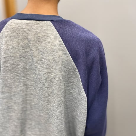 1990's Two tone color drawstring design sweat shirt