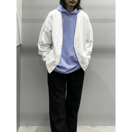 1980's-1990's Wide silhouette white color cardigan