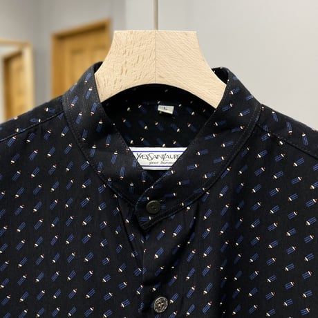 1980's-1990's "Yves Saint Laurent" All pattern long sleeve shirt