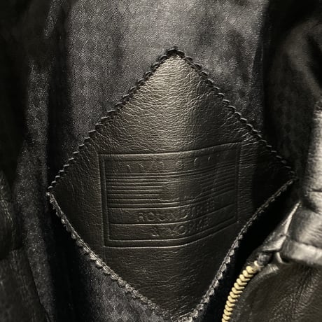 1990's Black leather sports jacket