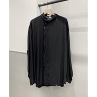 1980's-1990's Asymmetrical design rayon shirt