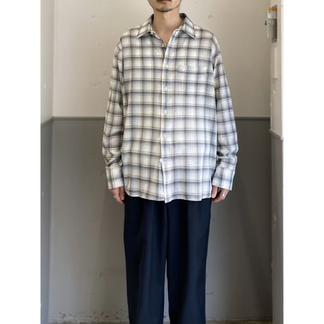 1990's "pierre cardin" plaid patterned long sleeve shirt