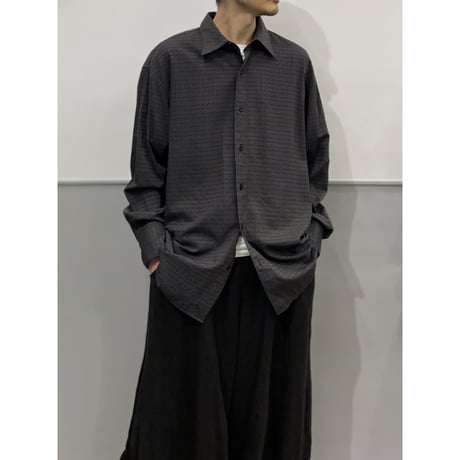 2000's Bamboo blended fabric long sleeve shirt