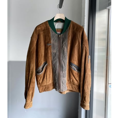 1980's Switching design leather jacket
