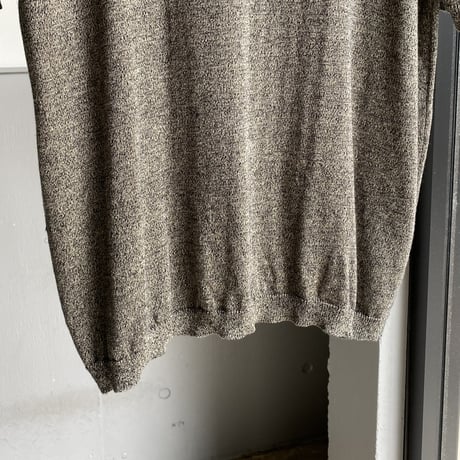 2000's Silk / Cotton fabric short sleeve melange knit
