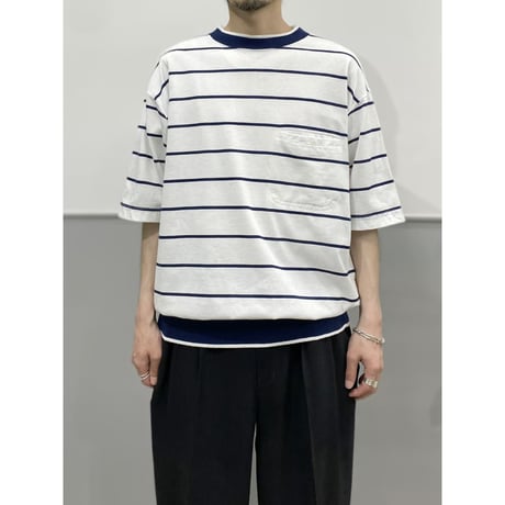 1980's "Jantzen SPORT" Stripe pattern Tee