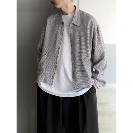 1990's Acetate/Rayon plaid patterned cropped jacket
