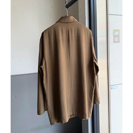 1990's"DANA BUCHMAN"  Silk fabric 3pocket jacket