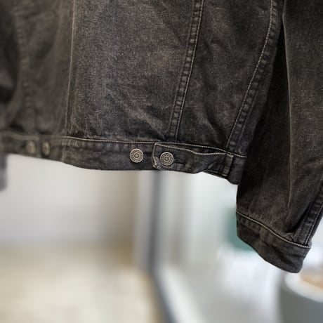 1980's-1990's "GAP" Black denim trucker jacket