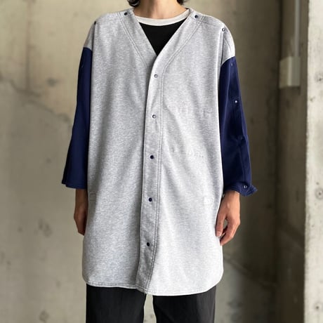 Detachable design 2tone color shirt
