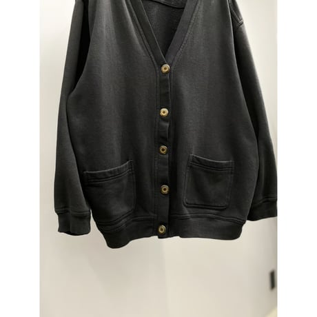 1990's Black color sweat cardigan