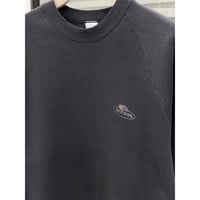 1990's EURO "FRUIT OF THE LOOM" Sun faded sweat shirt (BLK)