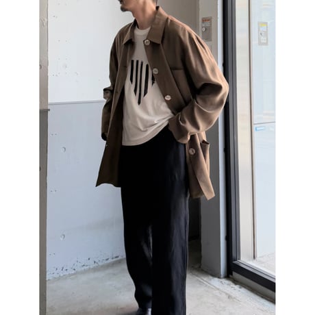 1990's"DANA BUCHMAN"  Silk fabric 3pocket jacket