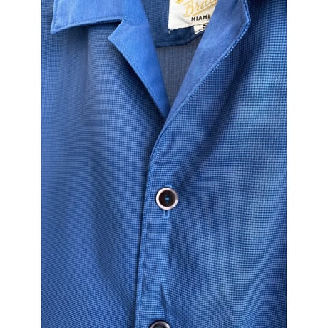 1960's〜 "Brittons" Switching fabric design short sleeve shirt