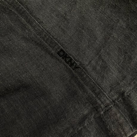 2000's "DKNY" Ramie / Cotton fabric short sleeve shirt
