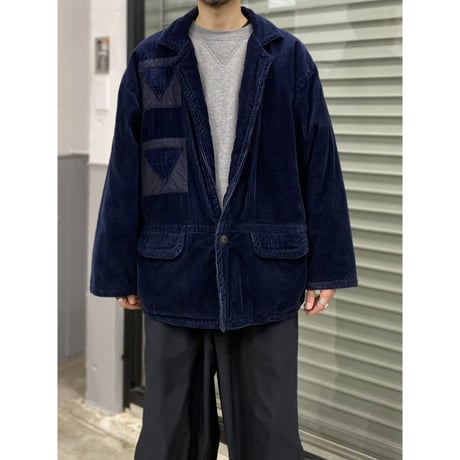 1980's "NAFNAF" Wide wale corduroy padding jacket