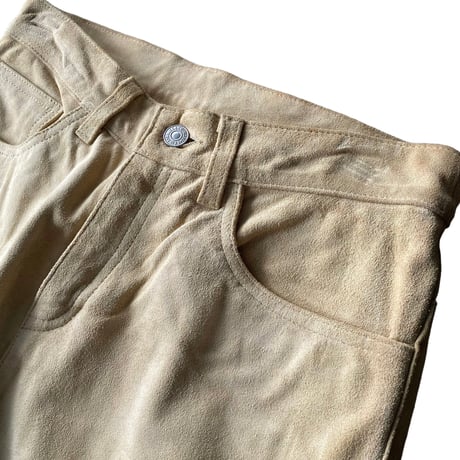 1990's-2000's "Levi's" SALESMAN SAMPLE Suede leather 5pocket pants