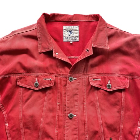2000's Sun faded cotton trucker jacket