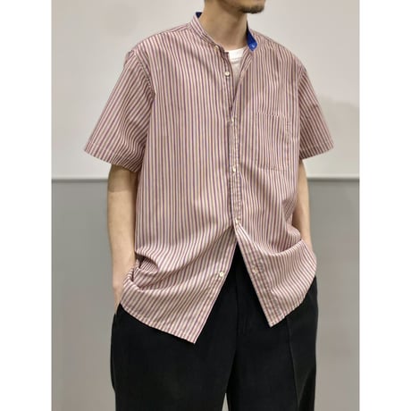 1970's-Early 1980's "LANVIN PARIS" FRANCE MADE Striped short sleeve shirt