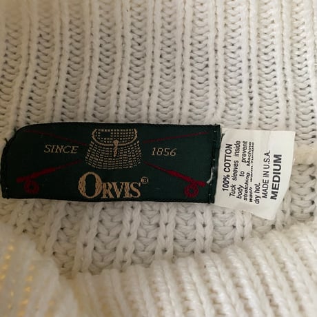 1990's "ORVIS" Turtle necked cotton knit sweater