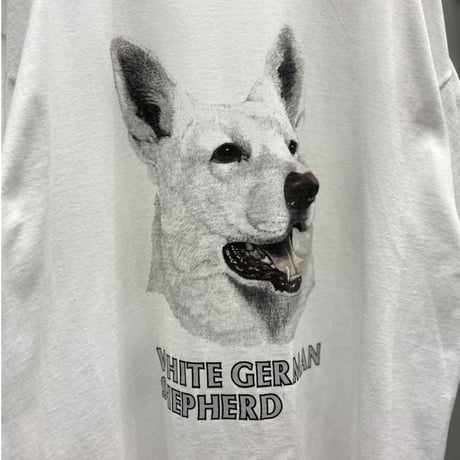 1990's-2000's "WHITE GERMAN SHEPHERD" printed Tee