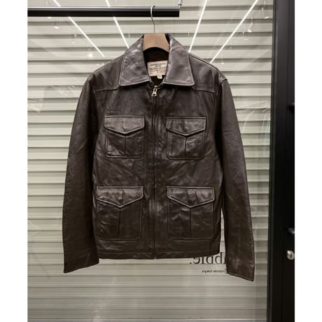2000's "GUESS JEANS" Western design leather jacket