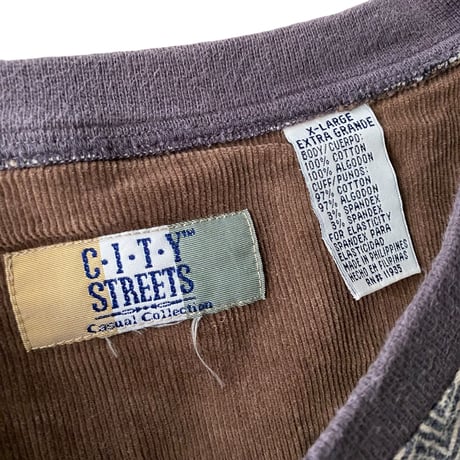 1990's Herringbone pattern printed cotton cut & sew
