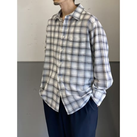 1990's "pierre cardin" plaid patterned long sleeve shirt
