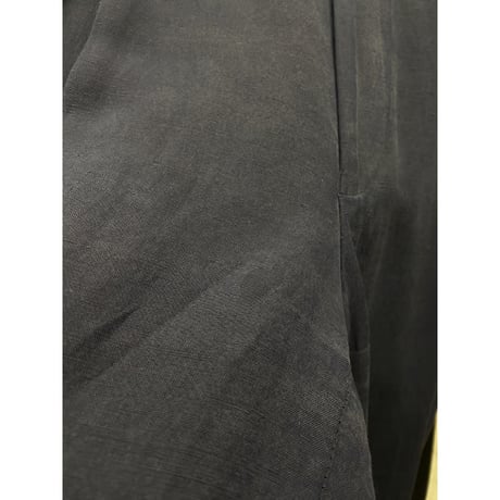 1980's-1990's "JHANE BARNES" Silk × Linen fabric 2tuck slacks pants
