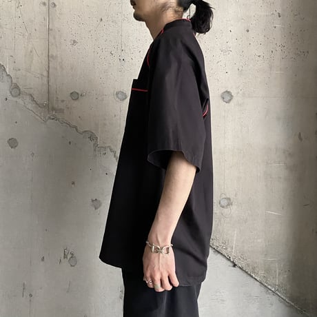 1990's-2000's Piping design short sleeve Tee