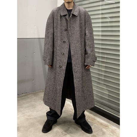 1980's ENGLAND MADE Pure New Wool Balmacaan Coat