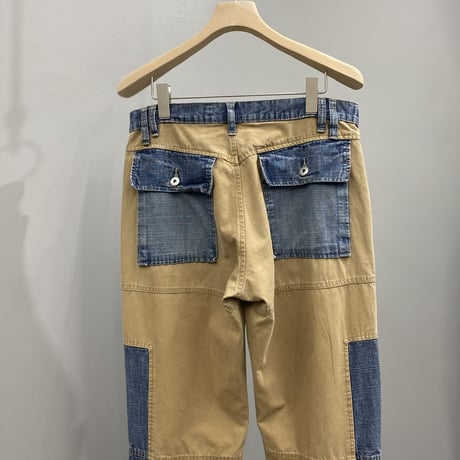 2000's〜 Two tone color denim pants